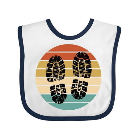 

Inktastic Hiking Boots Retro Sunset Gift Baby Boy or Baby Girl Bib