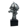 thumbnail image 1 of Busto de estatua de cabeza de caballo, escultura de animal de caballo, adorno de colección, arte decorativo Astilla, 1 of 9