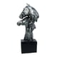 thumbnail image 1 of Estatua de cabeza de caballo, adorno coleccionable, escultura animal, figura artística antigua para Astilla, 1 of 9