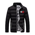 thumbnail image 1 of Men s Padded Coat Mid-length Thick Down Jacket Winter Warm Coat Fitted Fit -ys, 1 of 2