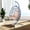Beige & Blue, variant on Hanging Egg Chair With Stand Outdoor Patio PE Rattan Wicker Swing Chair Heavy Duty 350LBS Capacity With Washable Cushion For Backyard Garden Balcony Living Room Dark Green