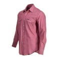 thumbnail image 4 of Wrangler MS743CH Cowboy Cut Western Chambray Work Shirt Large Tibetan Red, 4 of 5