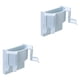 thumbnail image 3 of Kearding Soporte de plástico para cepillos de para colgar en la pared, estante de almacenamiento de de dientes, máquina de afeitar, Azul 2piezas Kearding CBP148893, 3 of 6
