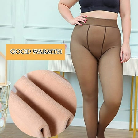 

EUHDSSDE Women s Fake Through Meat Bottoming Stockings Stockings Pantyhose Large Size 220G Thin
