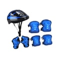 thumbnail image 2 of Almencla 7Pcs/Set Kids Helmet Cycling Helmet for Outdoor Sports Blue, 2 of 8