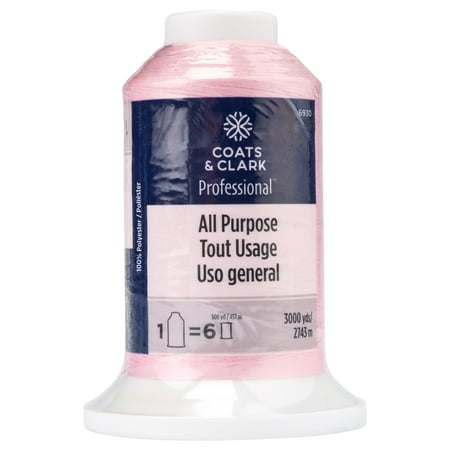UPC: 0073650052682 | Coats & Clark&trade Professional All Purpose Light Pink Polyester Thread 3000 Yards 35 Weight