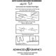 thumbnail image 2 of Letra azul M 20 pulgadas de alto Advanced Graphics 3293, 2 of 2