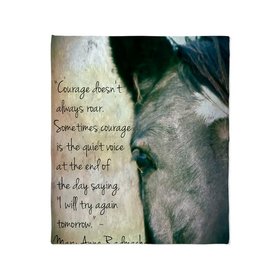 CafePress - Courage Throw Blanket - Soft Fleece Throw Blanket, 50"x60" for All Ages