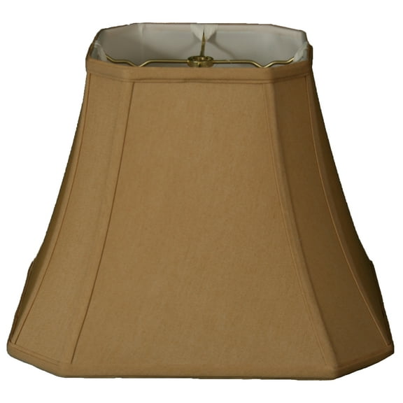 Royal Designs 14" Square Cut Corner Bell Lamp Shade Antique Gold
