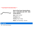 thumbnail image 2 of Rack to Line Power Steering Return Hose - Compatible with 1999 - 2004 Honda Odyssey 2000 2001 2002 2003, 2 of 2