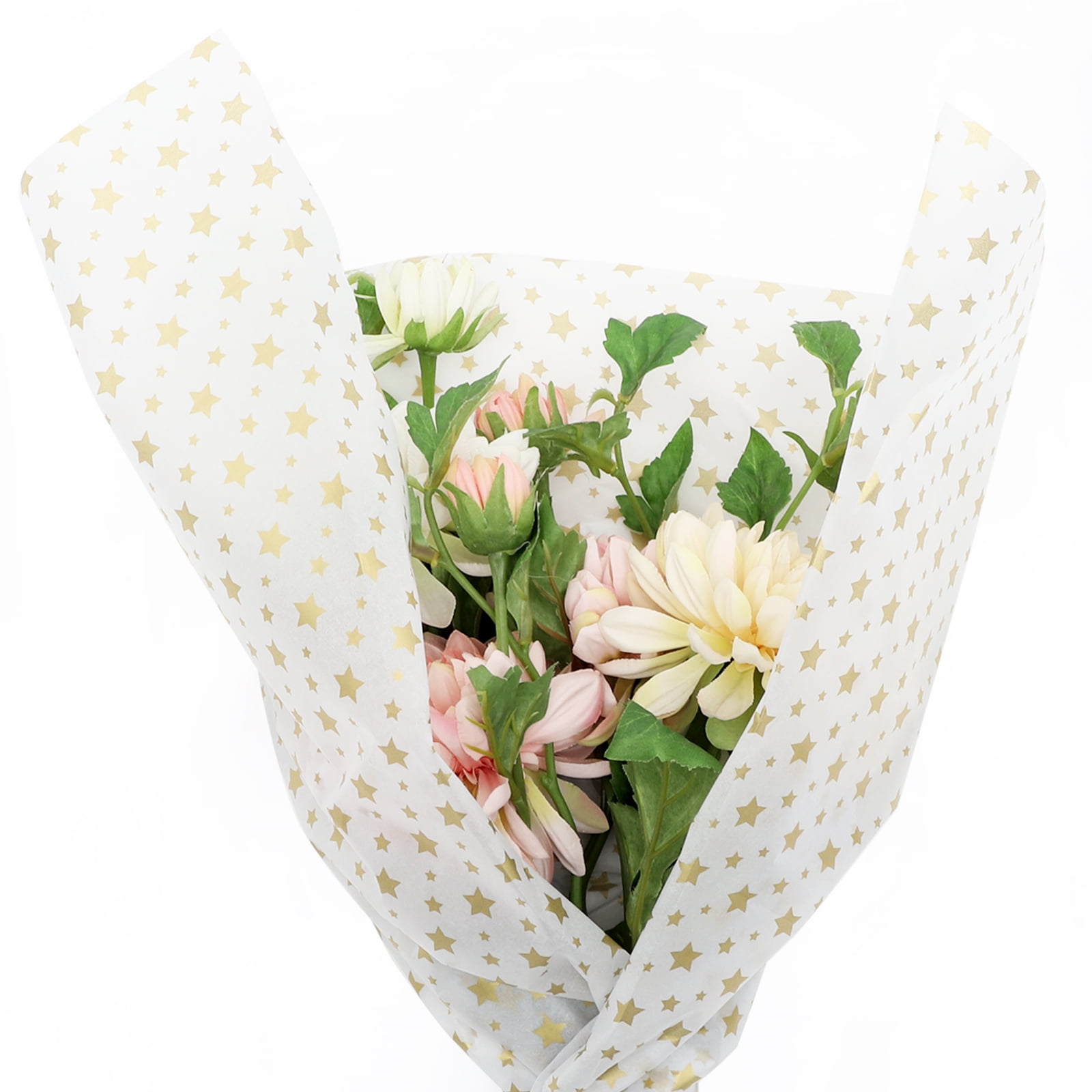 4 Pack Metallic Tissue Paper Wrapping Simple Color Present Wrapper Child