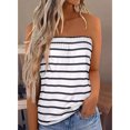 thumbnail image 2 of Top de tubo largo sin tirantes, camiseta de tubo sin costuras estampada para mujer, lavable a máquina para vacaciones informales, 2 of 6