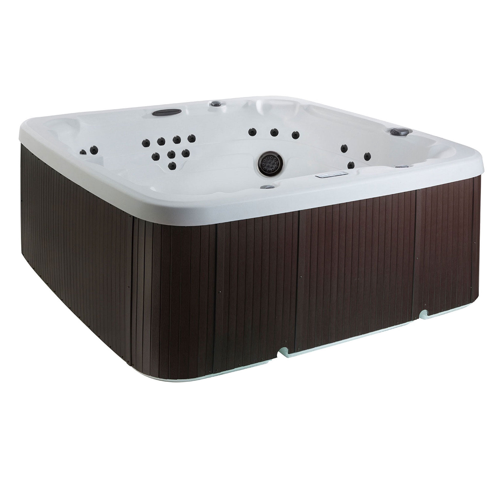 Lifesmart LS600DX Pillow Bundle - 7 Person, 65-Jet, 220v, Arctic White/ Espresso Brown with Spa Pillows included!