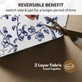 thumbnail image 4 of SUNOLIFE Spring Blue Floral Placemats Set of 4 Linen Double-Sided Dining Table Place Mats for Table Decor 12"Wx18"L in, 4 of 6