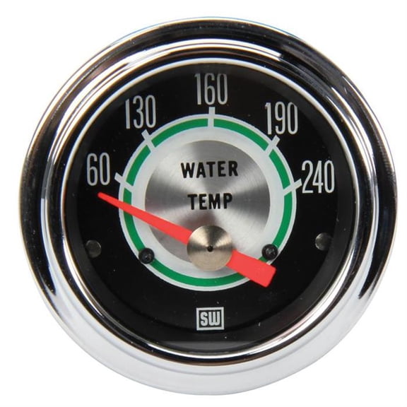 Stewart Warner 311CC 2-1/16 Green Line Elect. Water Temperature Gauge