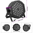 thumbnail image 4 of Luces LED JAJALUYA 36 LED, 7 modos, RGB, DJ con mando a distancia (paquete de 8), 4 of 7