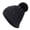 Black, variant on Slouchy Chunky Knit Beanie Hat with Pom Pom Cozy Winter Bobble Hat for Women and Men Blue