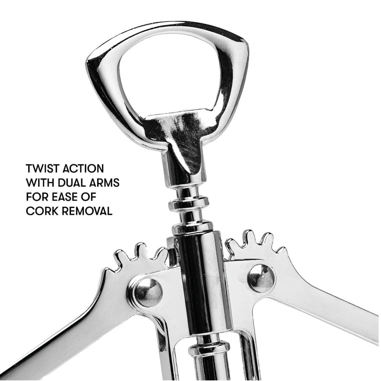 Cooking Light Stainless Steel Winged Corkscrew Wine Opener