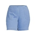 thumbnail image 4 of JMS Just My Size by Hanes Women's Plus Size Pull On Shorts with Pockets, Single and 2-Pack, 9” Inseam, Sizes 0X-4X, 4 of 6