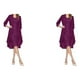 thumbnail image 1 of Sonducket vestido de lentejuelas cardigan de piezas faldas largas de encaje hermosa elasticidad lavable suavidad ropa de mujer púrpura / 2xl Morado/2XL 2Conjunto, 1 of 6