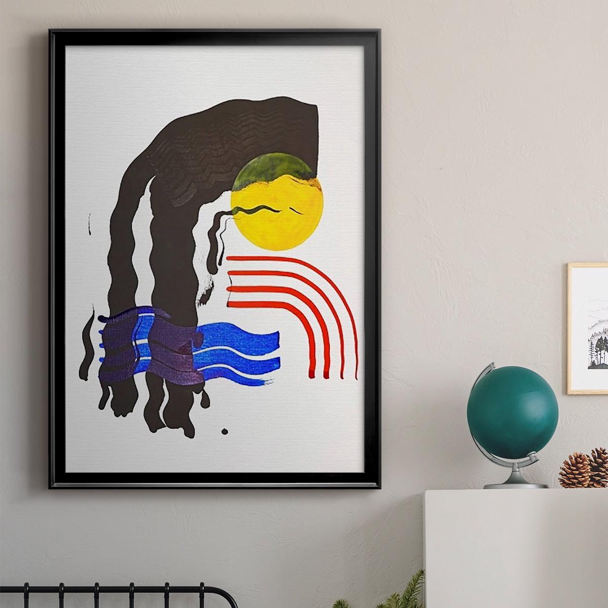 Shifting I Premium Framed Print, in Gold, Black, or Silver - Ready to Hang