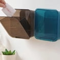 thumbnail image 2 of Botes de basura Botes de basura pequeños montados en la pared Botes de basura sin perforación Contenedores de almacenamiento varios Cocina Baño (negro) (1 unidad), 2 of 2