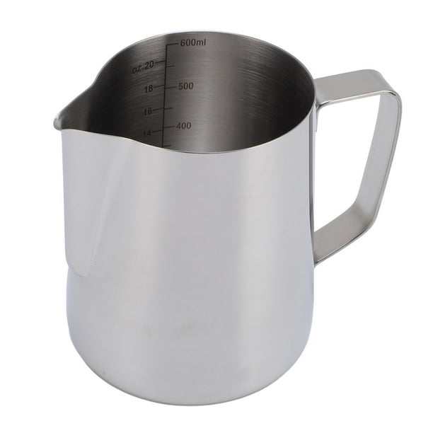 Cremera Para Espumar Leche Taza Acero Inoxidable 304, Capacidad 600ml, Ideal Para Arte En Latte, Cafés Caseros, Restaurantes