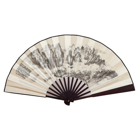 

BESTHUA Handheld Folding Fan | Hand Held Folding Fans | Chinese Charming Elegant Vintage Retro Style Hand Fans for Wedding Party and Home Decoration Men Gifts