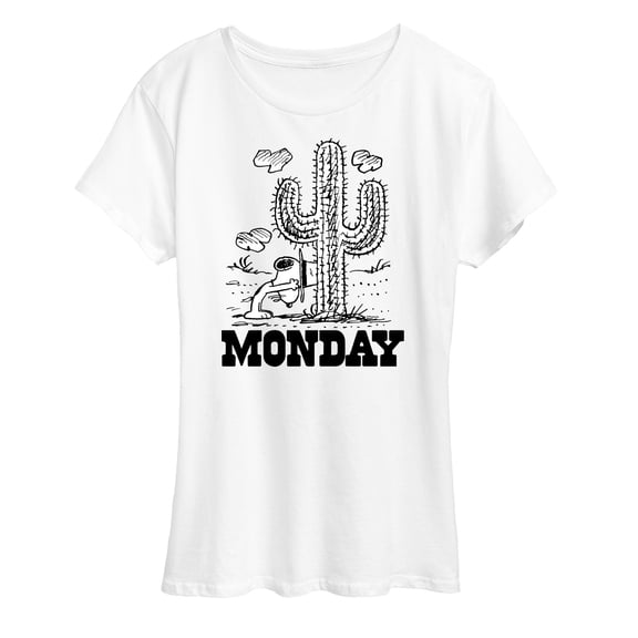 Peanuts - Spike Cactus Monday - Women's Short Sleeve Graphic T-Shirt