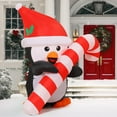 thumbnail image 7 of GOOSH Christmas Inflatables 5 FT Christmas Inflatable Penguins Holding Candy Cane with Built-in LEDs, Cute Penguin Inflatable, Inflatable Penguin Christmas Outdoor Decoration for Xmas Holiday, 7 of 7