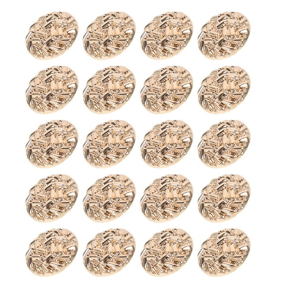 20Pcs Round Coat Buttons Sew-on Metal Buttons Decorative DIY Suit Buttons