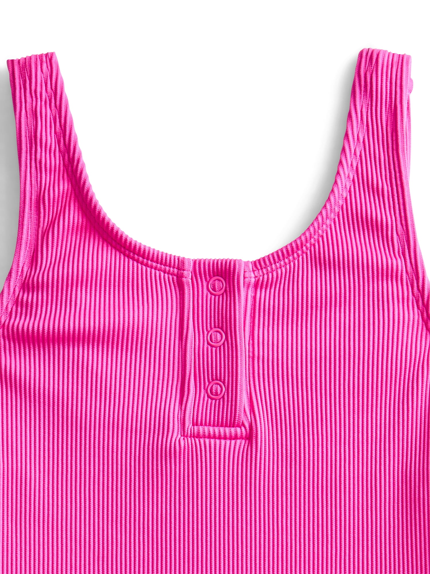 Weekend Academy Girls Henley Rib One Piece Swimsuit, Sizes 4-18