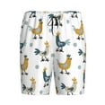 thumbnail image 4 of Easygdp Farm Roosters Men's Short Pajama Pants, Sleep Shorts, Household Pants, Casual Pants with Pockets - Large, 4 of 9