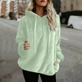 thumbnail image 2 of HAiming Fleece Hoodies for Women Winter Warm Thremal Long Sleeve Pullover Hooded Sweatshirt with Pockets, 2 of 7