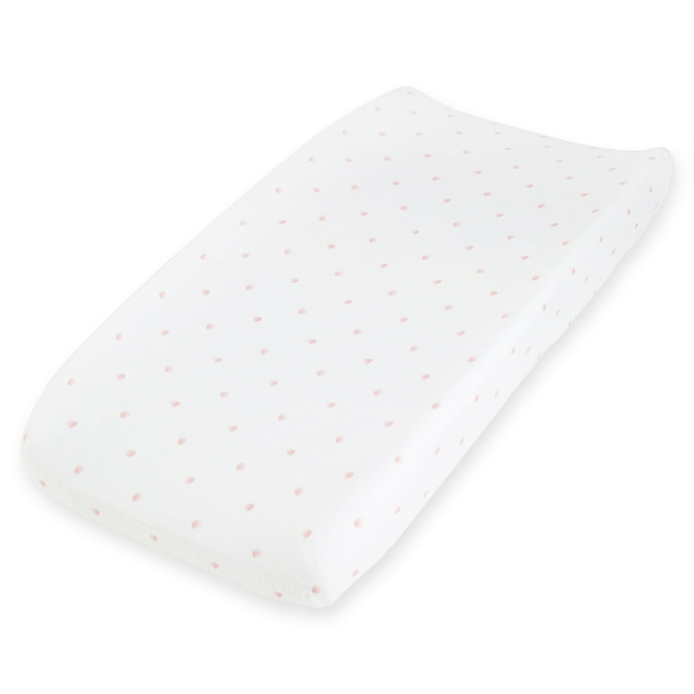 aden + anais changing pad cover, lovebird rose water dot Walmart