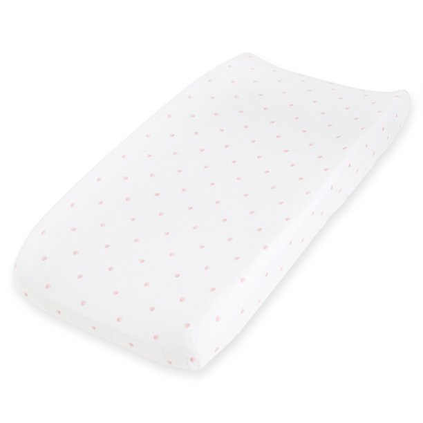 aden + anais changing pad cover, lovebird rose water dot Walmart