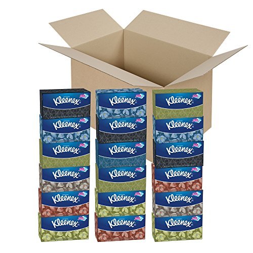 Kleenex Facial Tissues Family Size, 210 Count (54 Boxes)