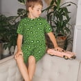 thumbnail image 4 of Balery Kiwi Fruit Conjunto de Pijama Infantil de Manga Corta con Estampado – Ropa de Dormir de Algodón Suave-Small, 4 of 6
