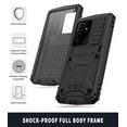 thumbnail image 4 of Casetego for Samsung Galaxy S21 Ultra/S30 Ultra 6.8 inch Case,Built in Kickstand Heavy Duty Military Grade Rugged Shockproof Protective Cover,Black, 4 of 8