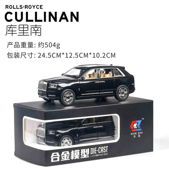 1:24 Rolls Royce Cullinan Alloy Car Model Large Size Simulation Suv Metal Car Model Light Sound Pull Back Scale Car Miniatur Car