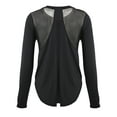 thumbnail image 6 of SHCKE Womens Open Back Long Sleeve Tops Comfort Stretch Yoga Tops Sport Workout Long Sleeve Shirts Quick Dry Athletic Tops Black, 6 of 6