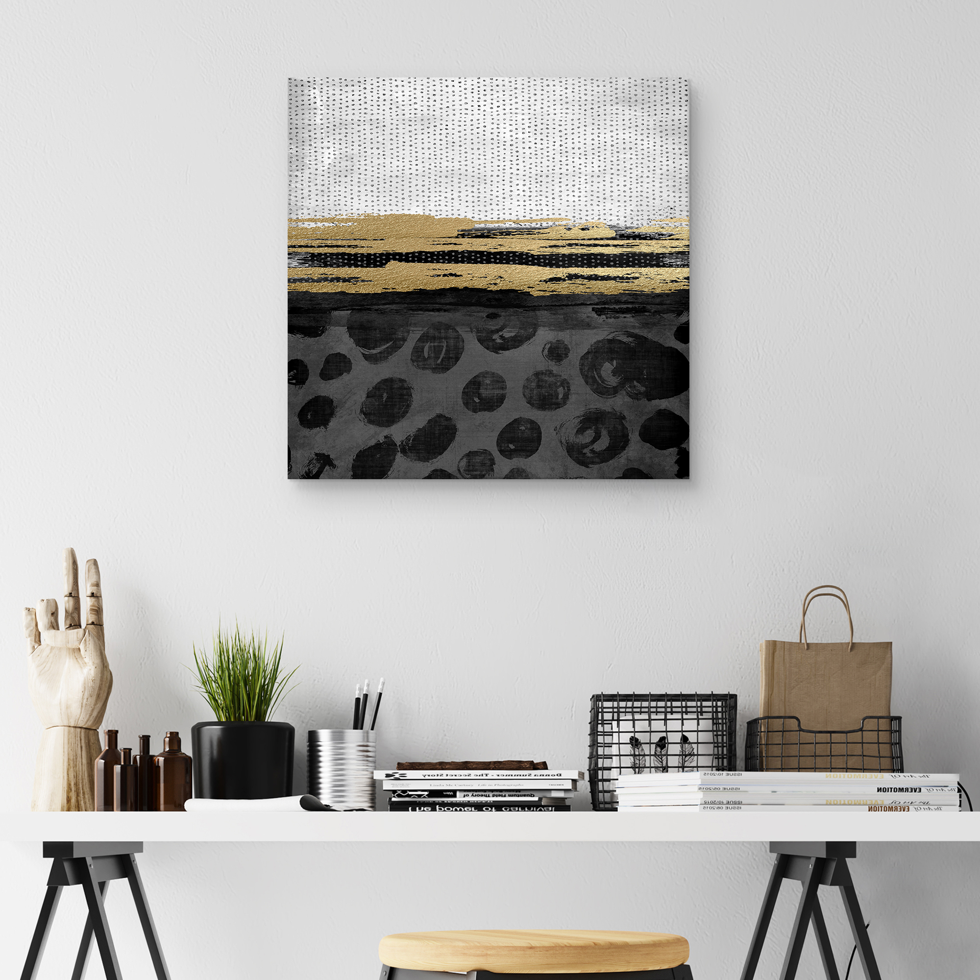 Masterpiece Art Gallery Abstract Painting, 30" x 30"