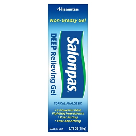 Salonpas Deep Relieving Gel, 8-Hour Fast-Acting Pain Relief 2.75 oz (Best Way To Relieve Constipation Fast)
