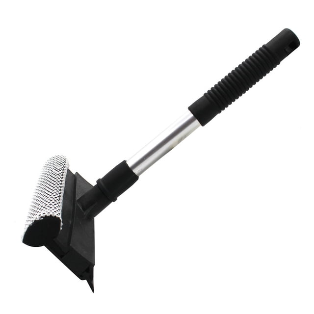 Limpiador de cepillo de vidrio de doble cara Limpiador de limpieza de ventanas Limpiador de cepillo práctico para cocina doméstica (Negro)