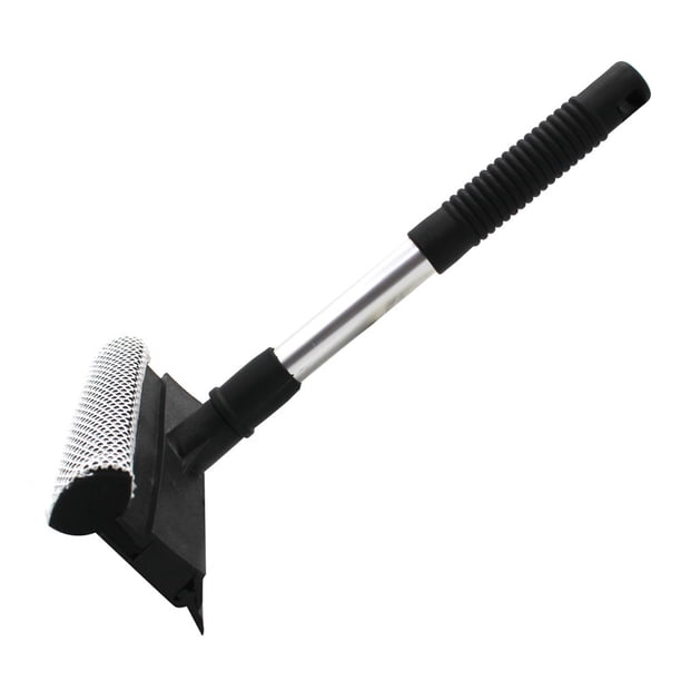 Cepillo limpiador de vidrio de doble cara, práctico para la cocina del hogar (negro)