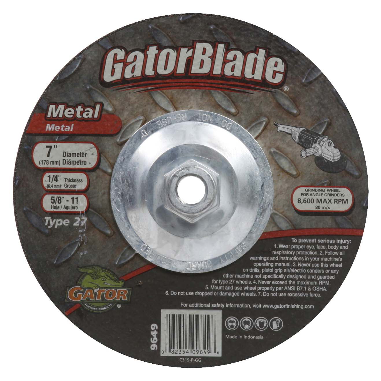 Gator Blade Type 1 Cut-Off Wheel 3X1/16X3/8 10 Pack 