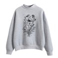 thumbnail image 1 of PENGXIANG T-Shirts Graphiques Décontractés à Manches Longues pour Femmes, Col Rond, Chandails en Molleton, Chandail-Over, Hauts pour Femmes, 1 of 2