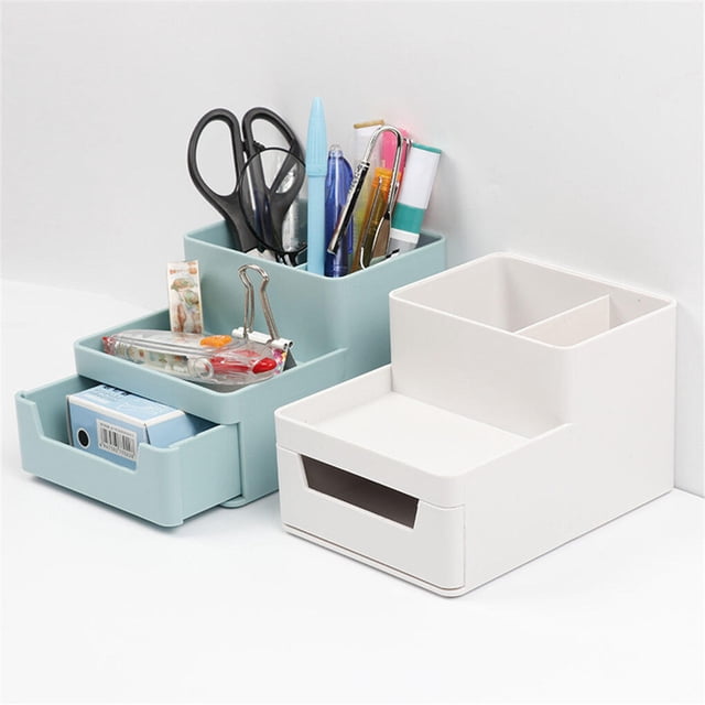 Pen Holder A4 Paper Storage Case Multi-functional File Cabinet Drawer Storage Box Office Desktop Organizer