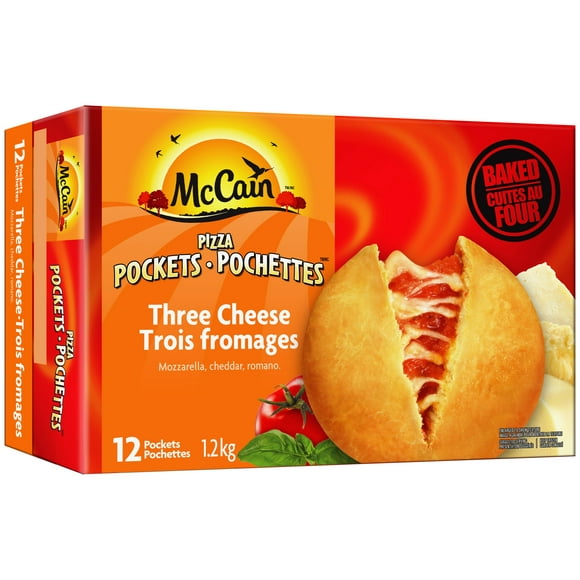McCain® Three Cheese Pizza Pockets, 12 x 100g