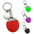 thumbnail image 5 of SPRING PARK 2Pcs Mini Pendant Keychain Keyring Key Fob Rings Table Tennis Bat Keyfob Souvenir Prizes Gift, 5 of 7